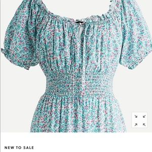 J crew puff sleeve midi dress Clearance